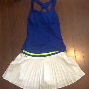 Lacoste tennis skirt + top express brand